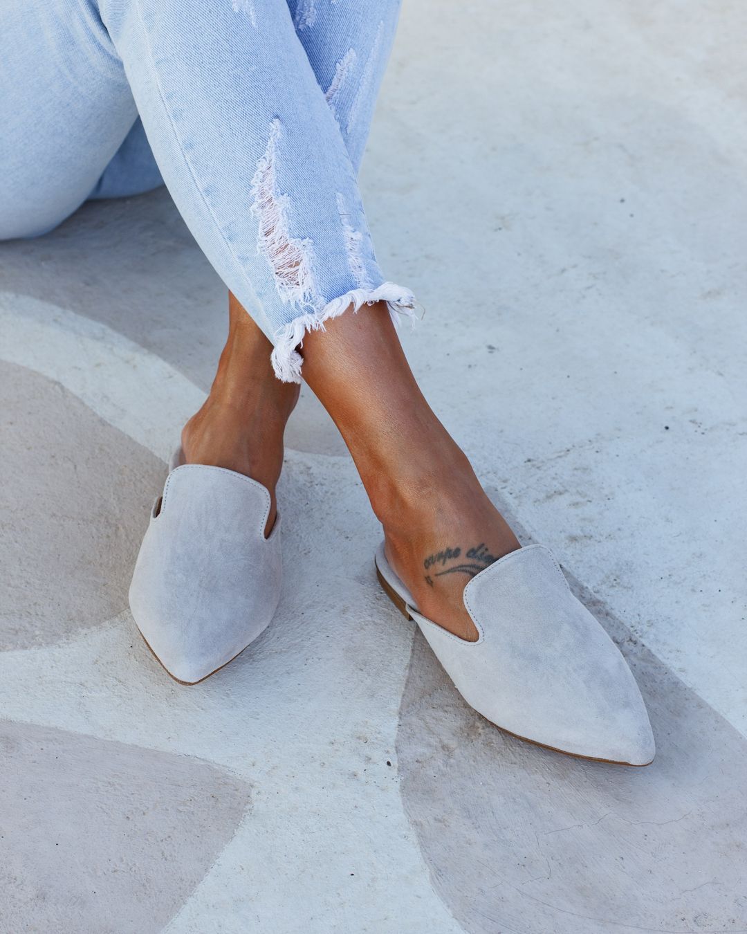 Loraine mules grey